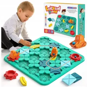 LOGIČNA DRUŽABNA IGRA LABIRINT UGANKA Z GRADNJO CESTE