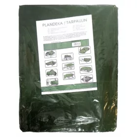 Zaščitna ponjava ZELENA 110g/m2, dimenzije 5m x 8m