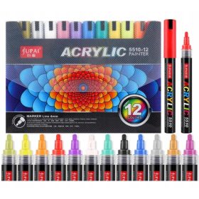 MARKERJI ZA VODOODPORNO UPORABO 12 KOSOV