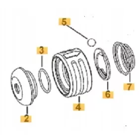    Komplet za popravilo ročaja, glava DCH133 D25133 D25032 D25033 DEWALT