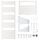 Aquabad® Slovenski kopalniški radiator Aurea 600x1600 mm bel