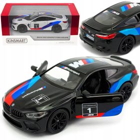   METALNI AVTOMOBIL BMW M8 COMPETITION LIVERY ČRN MODEL AVTOMOBILA 1:38