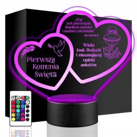   LED NOČNA SVETILKA ZA PRVO OBHAJILO | ELEGANTNO DARILCE ZA SPOMINKE | KIPEC SVETE KOMUNIJE slika