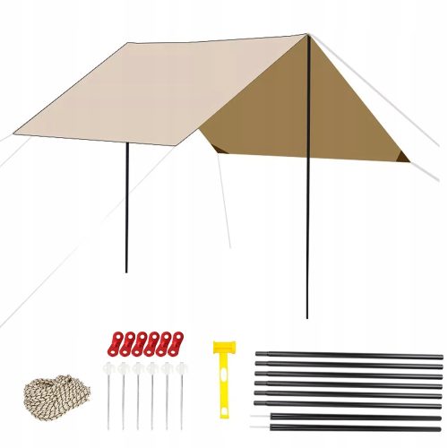 Zložljiva tenda za teraso 300 x 300 cm s kovinsko konstrukcijo