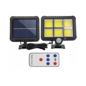   SOLARNA SVETILKA ZA ZUNANJE PROSTORE S SENZORJEM GIBANJA 120 LED + DALJINSKO VODENJE