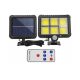 SOLARNA SVETILKA ZA ZUNANJE PROSTORE S SENZORJEM GIBANJA 120 LED + DALJINSKO VODENJE