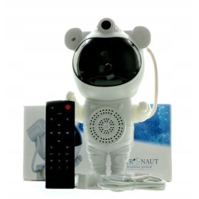   Luč za projektor BLUETOOTH PROJEKTOR Nočna lučka ASTRONAVT bela