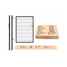 Vrata Duos Box Metfence cink+RAL 7016 ANTRACIT v pakiranju
