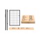 Vrata Duos Box Metfence cink+RAL 7016 ANTRACIT v pakiranju