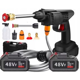   Visokotlačni čistilec z baterijskim pogonom in 2 baterijama, 3000mAH komplet šob CASE