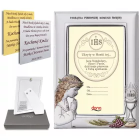  SREBRNI OKVIR ZA OBHAJILO ZA DEKLIC + GRAVIRANJE