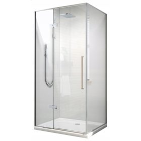   Kromirana tuš kabina z vrati 100 x 80 cm - vrhunska kakovost in eleganten dizajn za vašo kopalnico. Ta univerzalna tuš kabina z odprtimi vrati je idealna za vsak prostor. Izdelana je iz visokokakovost