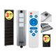 Capral solarna viseča svetilka SL07H 120 W srebrna