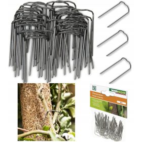    50x KLJUKOV SPONK ZA PRITRDITEV RASTLIN, CVETJA, KORENIN NA DEBLA DREVES