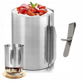   Visokokakovostni model oboda za torto - okrogel, 20 cm + sponka za nastavljiv obod