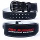 SKÓRZANI PAS ZA TELOVADNICO STRONG DOUBLE BUCKLE DBX BUSHIDO L