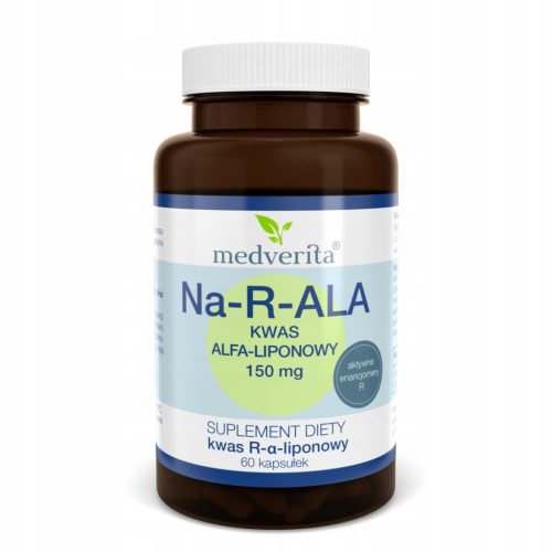 Kapsule Na-R-ALA s 150 mg alfa-lipoične kisline, 60 kapsul