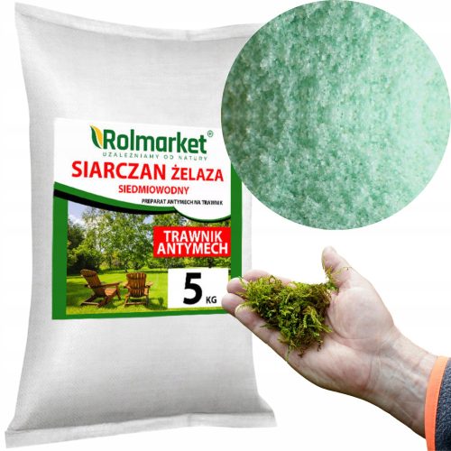 Siarczan železa za odstranjevanje mahov v travi, gnojilo Rolmarket v prahu 5 kg