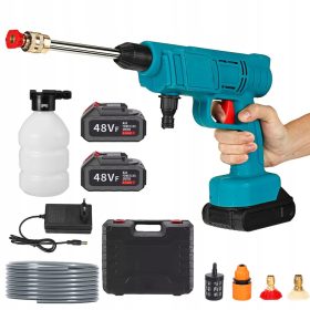   Visoko zmogljiv brezžični čistilec visokega pritiska 48V 200W 35 bar + 2 bateriji 12000mAh