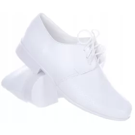   Eleganten fantovski čevelj za obhajilo BucikShop, beli, št. 35