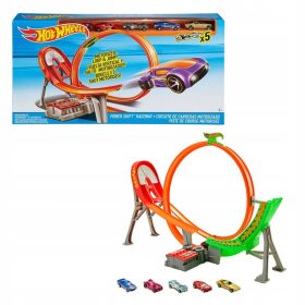   Hot Wheels Avtomobilska steza Zabavni Pętla Akcelerator 5 Autek Power Shift Raceway
