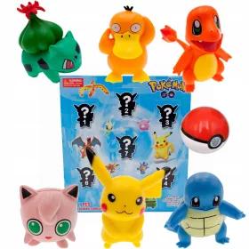 ZESTAW 6 VELIKIH FIGURIC POKEMON + POKEBALL