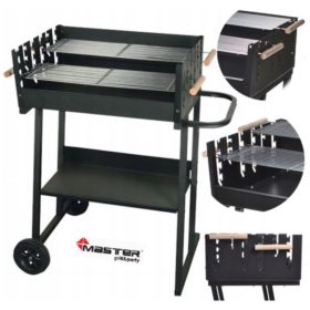   ar na oglje MasterGrill MG651 Velik pravokotni žar na kolesih