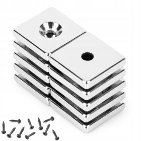 MAGNET ZA VIJAK NEODIM 14x14x3 mm - MOČAN - 10 KOS
