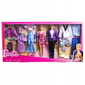 Barbie Modni komplet HKB10 punčka Barbie in punčka Ken