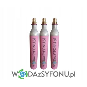 Steklenica za sifon za vodo CO2 425 g, roza