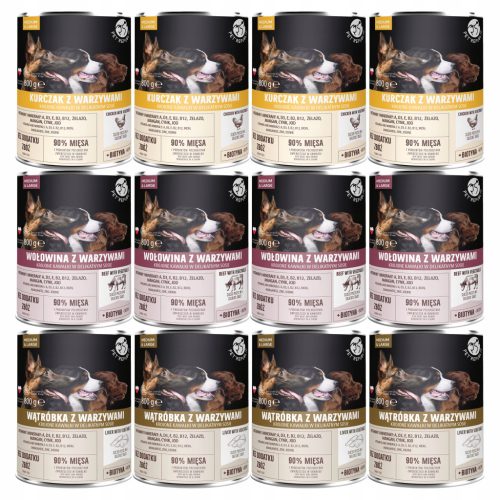 PET REPUBLIC pasja hrana v omaki mešanica okusov 12 x 800g