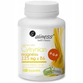   Aliness MAGNEZIJEV CITRAT z vitaminom B6 100 kapsul – Mišični krči in živčni sistem