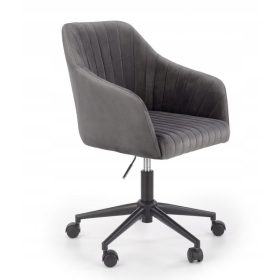  Vrtljivi fotelj Halmar, odtenki sive