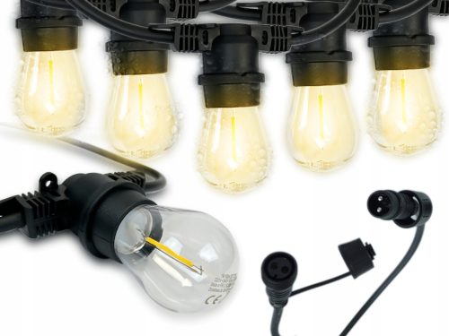 Girlanda luči LED Plus za vrt, 20 m, 20xE27 vrtne svetilke