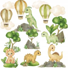 DINOZAVRI stenske nalepke Velikost 50x100cm D8