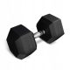 Hex dumbbell ročica za vadbo 12,5 kg gumirana Trex Sport