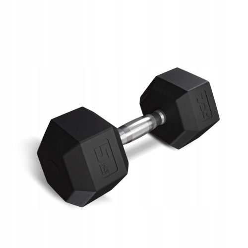Hex dumbbell gumirana 5 kg TREX Sport