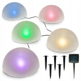  Solarna svetilka Martom, bela, 20 cm, 5 kos.