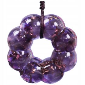 ORGONITNI OBESEK Z AMETISTOM IN BAKERJEVO MOČJO