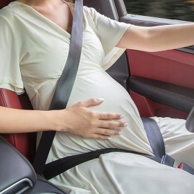 Adapter za varnostni pas za nosečnice, zapah