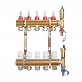 O!PEX razdelilnik 5 sekcij za talno ogrevanje AFRISO