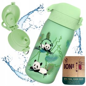   ION8 PANDA Bidon za otroke Steklenica s certifikatom PZH 0,4l