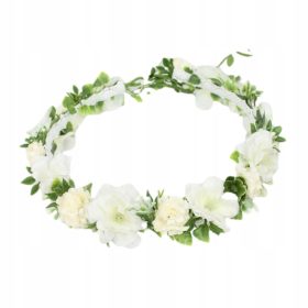   Venec za obhajilo s cvetjem, ročno izdelan komplet za posebne priložnosti