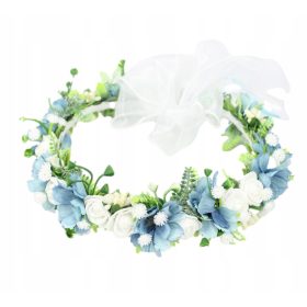 Wianek za prvo obhajilo, cvetlični wianek s pentljo