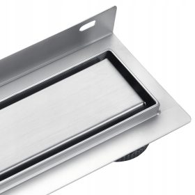   Linija odtokov AquaUno Basic 100 cm - Inox Silver Krom za tuš