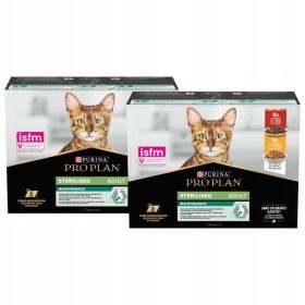   PRO PLAN Mokra hrana za sterilizirane mačke z okusom piščanca in govedine (20x85g)