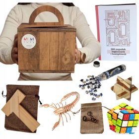   LOGIČNA ŠKATLA Univerzalno darilo, komplet sestavljank: tangram, Onboaring puzzle