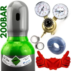   MEŠALNA PLINSKA JEKLENKA 8L / 200 BAR (ARGON 82% + CO2 18%) + PRIBOR