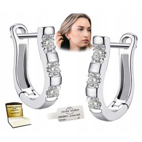    925 SREBRNI UHANI S CIRKONIJEM SWAROVSKI. 925 ELEGANTNI UHANI
