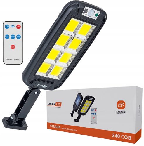 SuperLED solarna ulična svetilka 60 W 400 lm s senzorjem